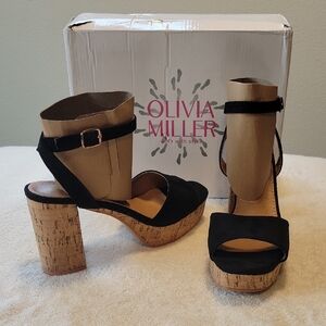 Olivia Miller Victoria Platform Heels, NIB